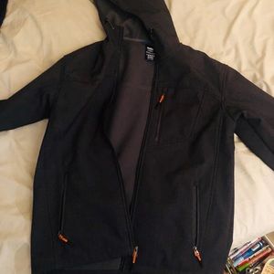 Reebok's joggers wind breaker w/fleece inside